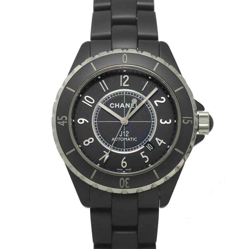Chanel J12 42mm Men's Watch H3131 Matte Black Ceramic Date Automatic Self-win...